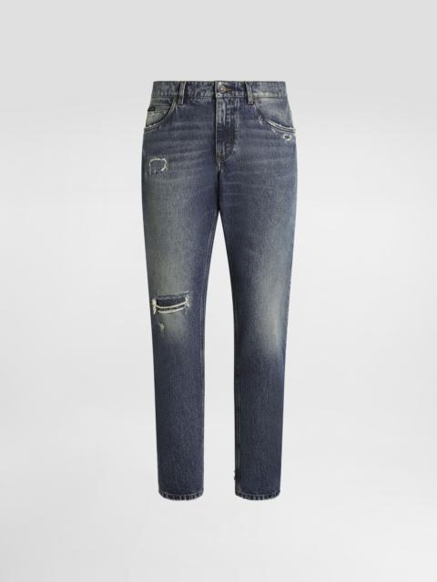 Regular cotton jeans