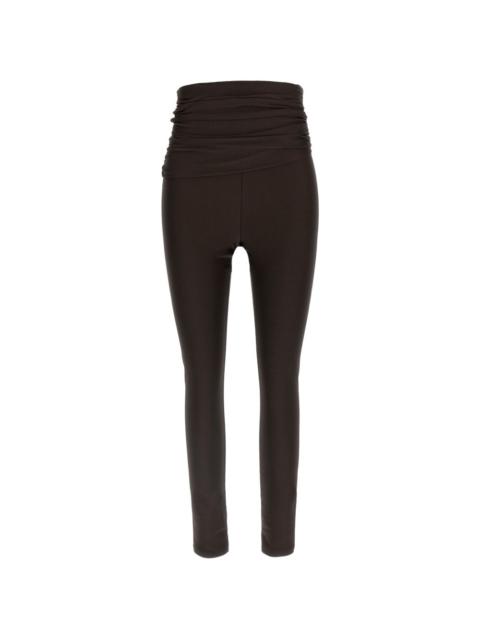 Vicky draping high-waisted leggings