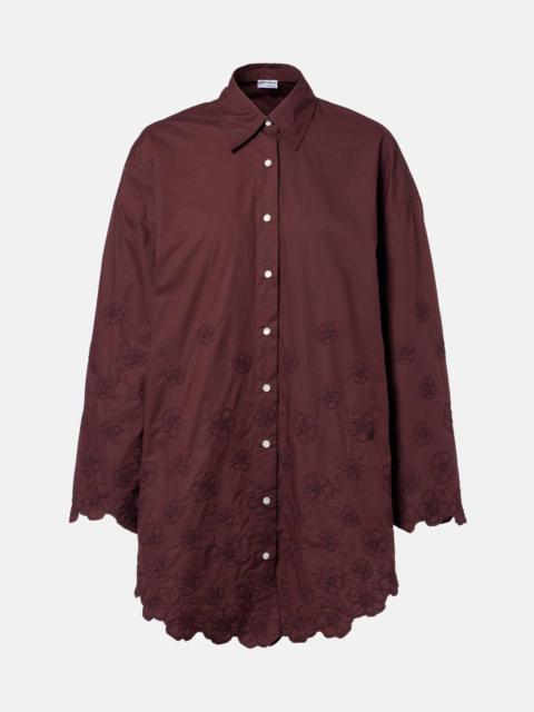 Embroidered cotton shirt