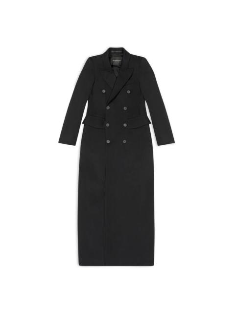 Women's Maxi Hourglass Coat in Black