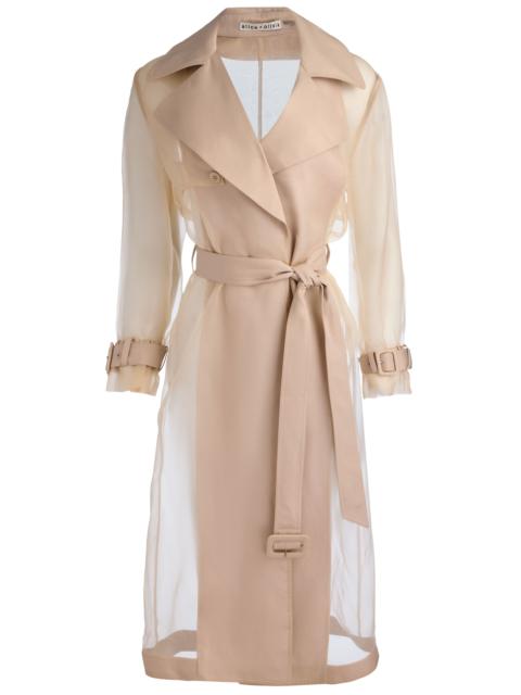 SILVIA SHEER MAXI TRENCH