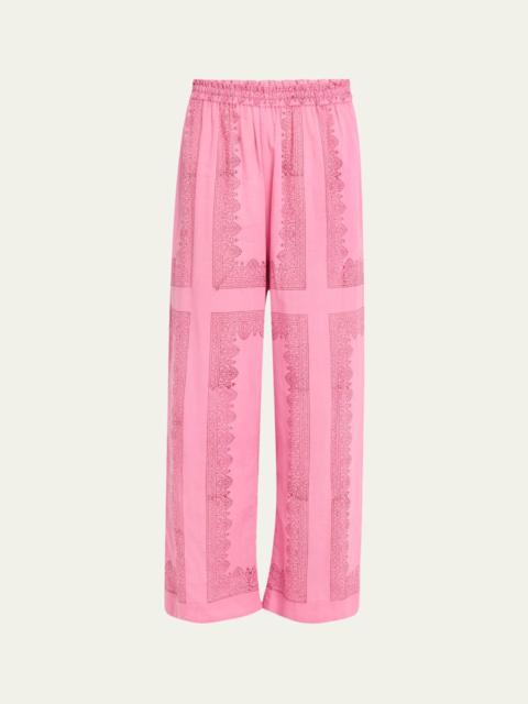 Otto Fuchsia Tile Pants