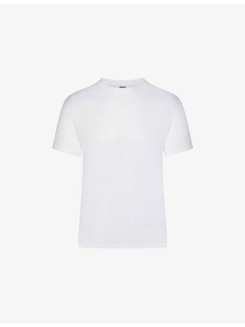 Crewneck short-sleeve cotton-jersey T-shirt