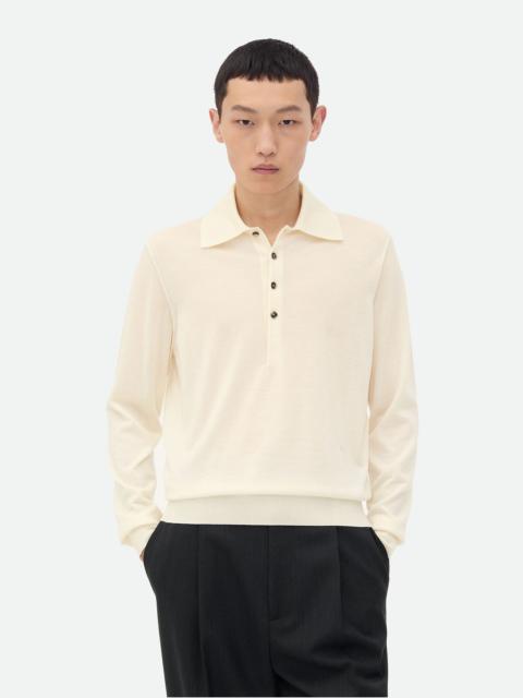 Light Fine Cashmere Polo Jumper