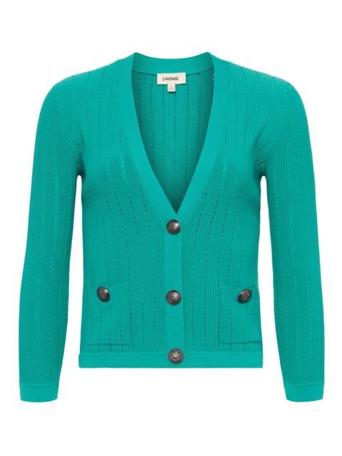 Irvin Pointelle Knit Cardigan