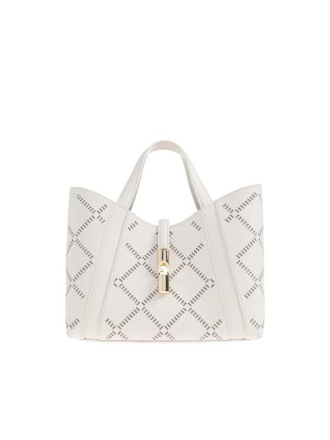Goccia perforated handle small tote bag