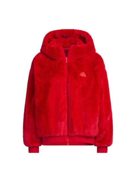 (WMNS) adidas Lunar New Year Jacket 'Red' JM8833