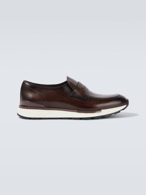 Fast Track leather penny loafers