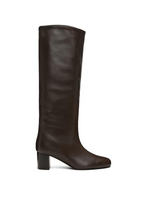 Brown Downtown Nappa Knee-High Boots
