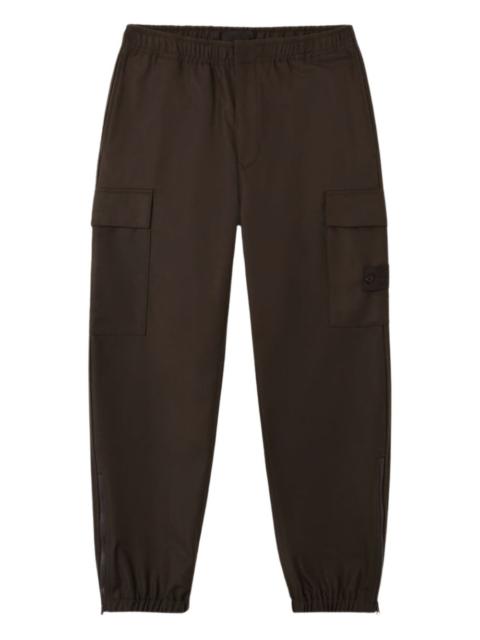cargo-pocket cuffed trousers