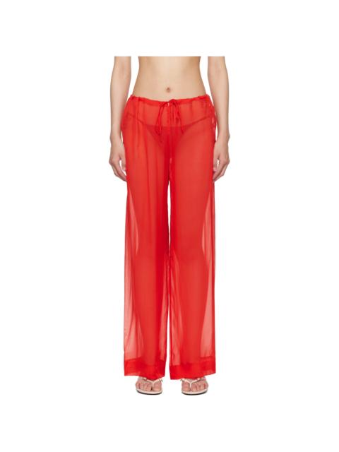 Red Nag-nag Lounge Pants