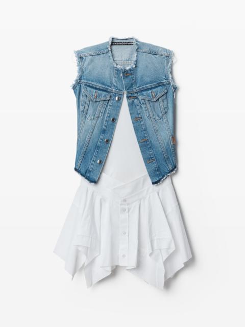 Pre-Styled Denim Vest Dress