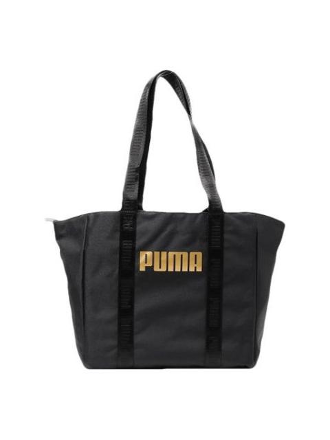 PUMA Core Base Large Shopper Bag 'Black Gold' 076947-01