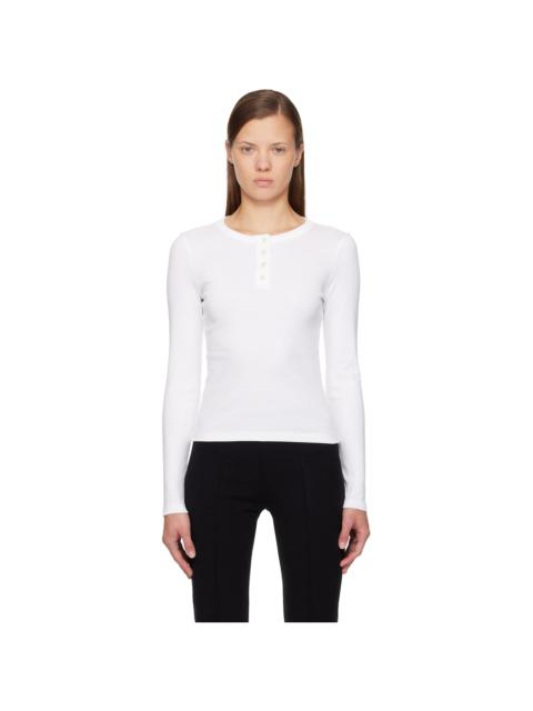 White Jess Longsleeve Henley