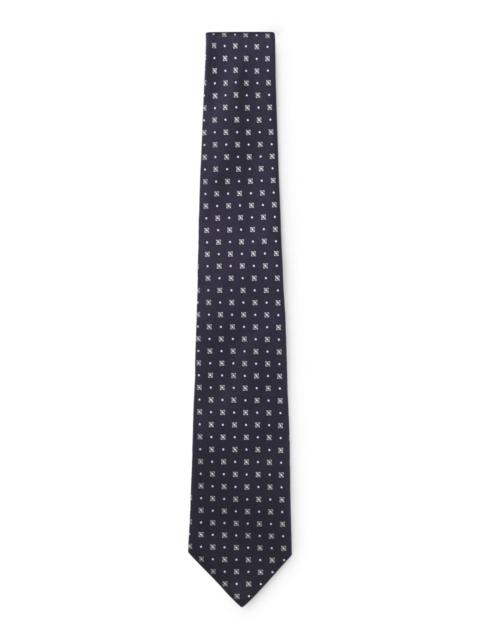 JACQUARD-PATTERN TIE IN SILK