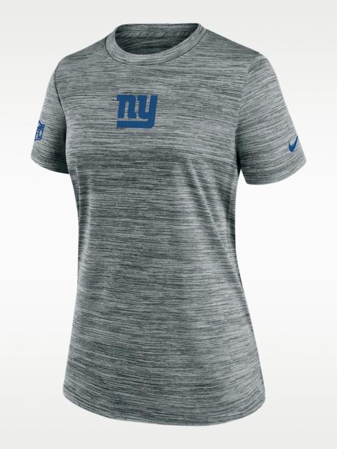 New York Giants Sideline Team Issue Velocity Women's Nike Dri-FIT NFL T-Shirt