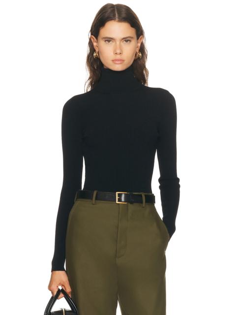 Matte Turtleneck Top