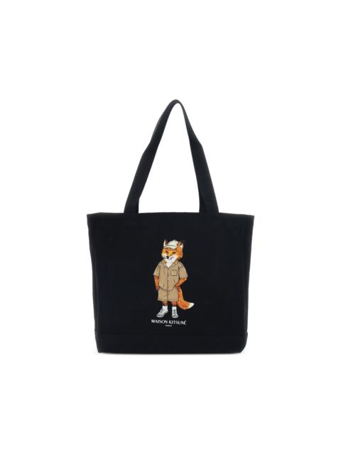 Fox-graphic tote bag