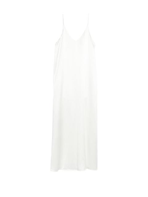 V-neck strap midi dress