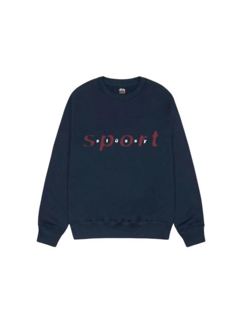 Stussy Dot Sport Crew Sweatshirt Navy