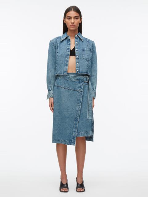 Denim Wrap Skirt