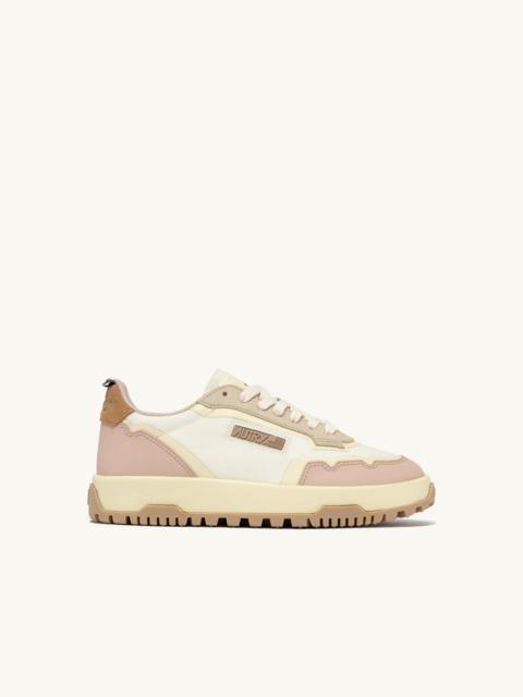WILDPACE LOW SNEAKERS IN MARSHMALLOW AND SILK CORDURA AND LEATHER