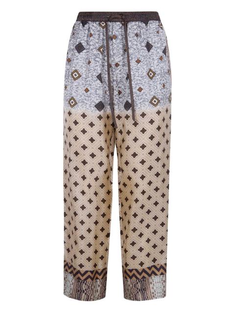 patterned trousers