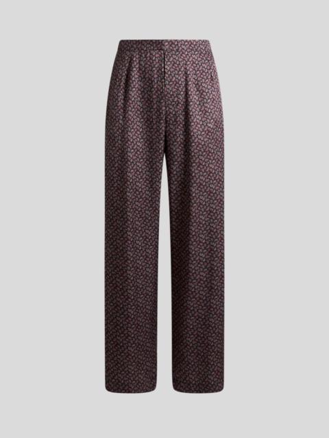 TROUSERS WITH MICRO PAISLEY MOTIF