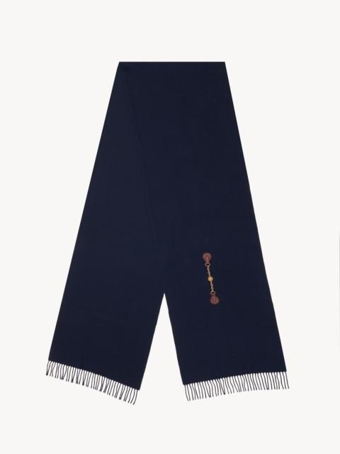 THE CHLOÉ HORSE MEDAL SCARF IN WOOL