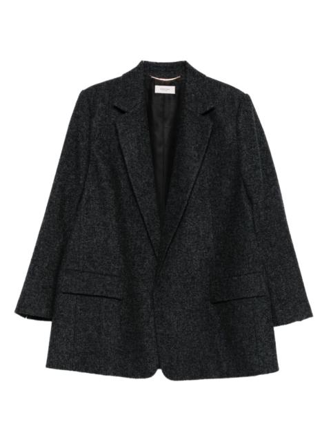 mélange-effect blazer