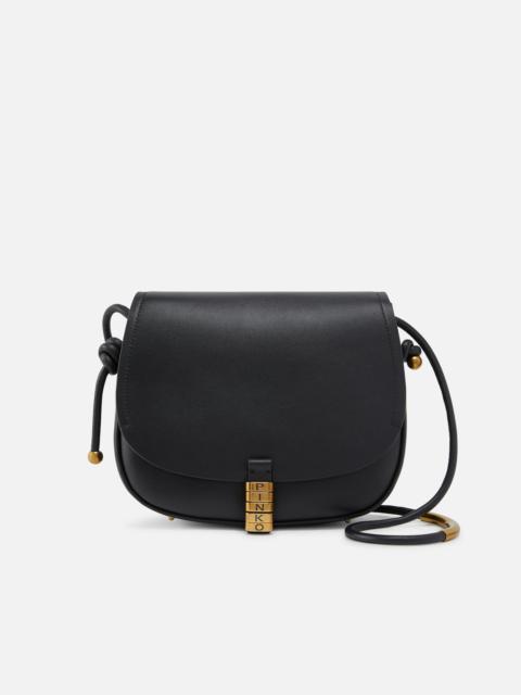 LARGE LEATHER CROSSBODY BAG WITH KNOTS