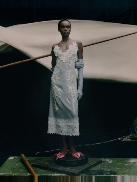 EMBELLISHED SEQUINS SLEEVELESS MIDI DRESS