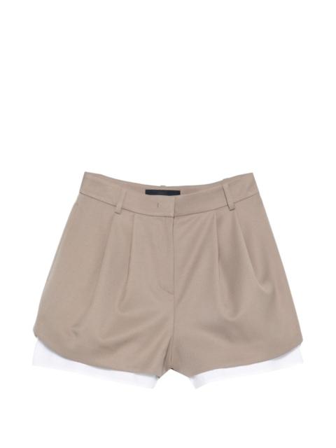 pleated shorts