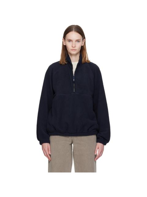 Navy Woolly Fleece Sweater