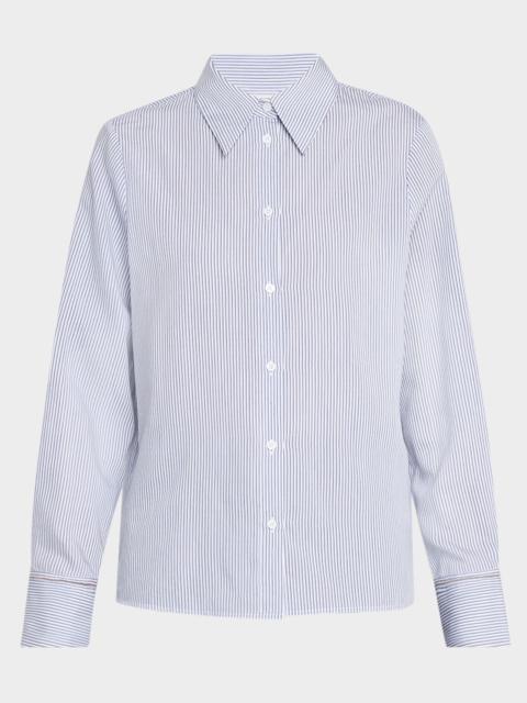 Striped Punto Luce Button-Down Shirt