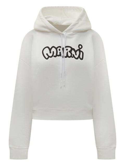 logo-print hoodie