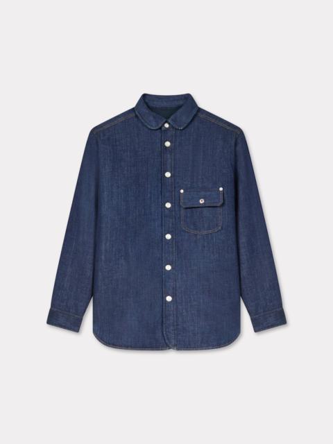 Padded overshirt in Japanese denim