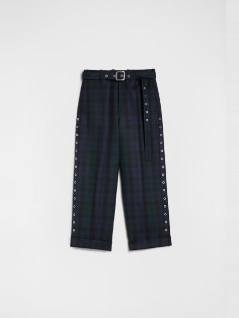 Wool Belted Trousers