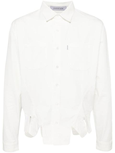 square petal corset shirt