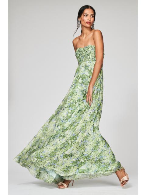 AMES GOWN - PERIDOT BOUQUET