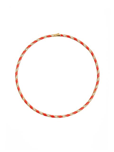 CANDY STRIPE PAVE CHOKER