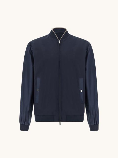HYBRID BOMBER IN WOOL AND SILK