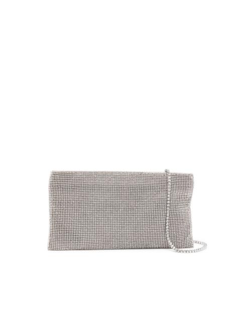 embellished chain-strap clutch bag