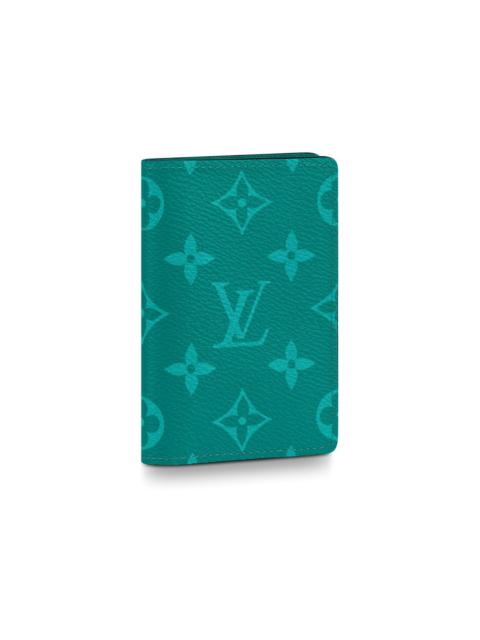 Louis Vuitton Pocket Organizer Monogram Amazon Taiga Pine Green