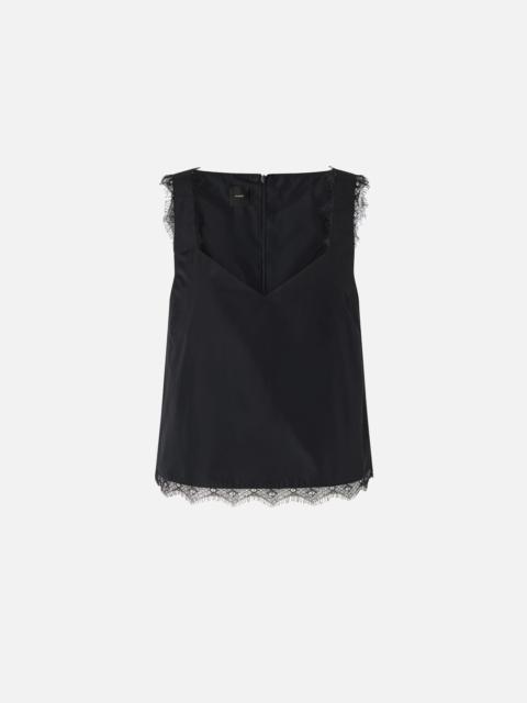 TOP WITH LACE INSERTS