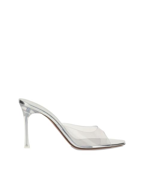 95mm Alexa clear open-toe pumps