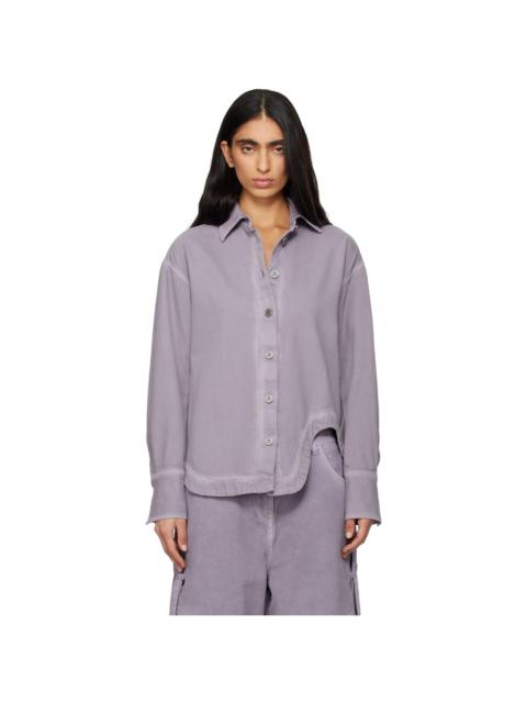 Purple Eliza Denim Shirt