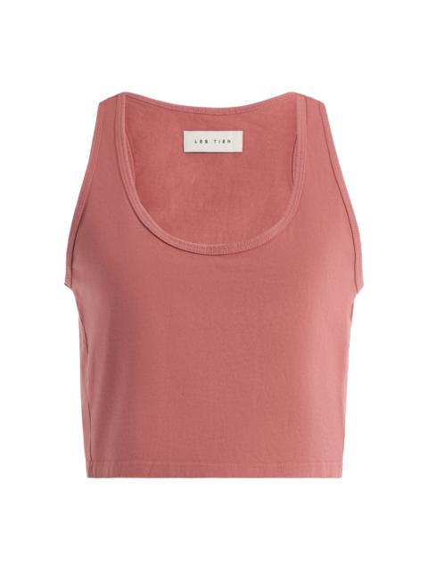 Kerry Cropped Cotton Tank Top pink