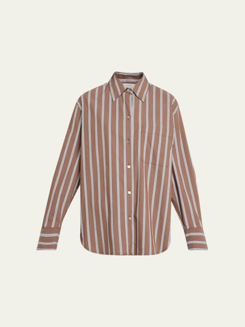 Stripe Button-Front Shirt