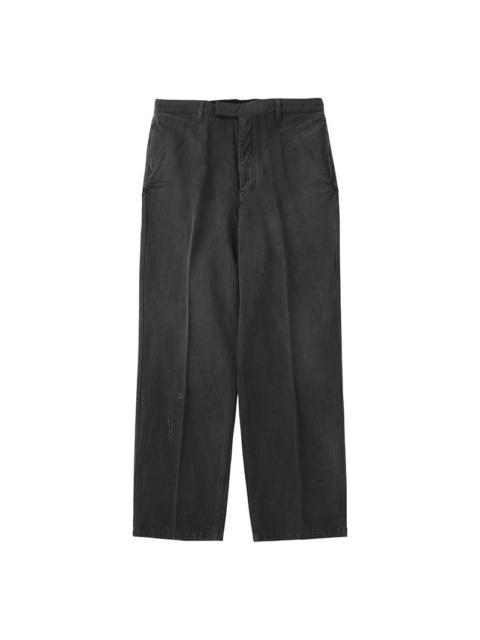WIDE SLACKS DMGD BLACK